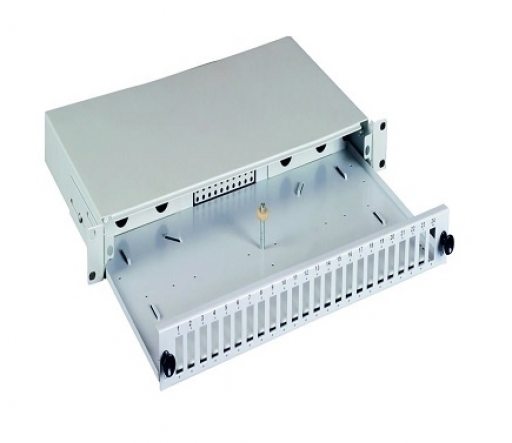 LANDE MONTAJLI ECOSLIDE 1U 24 PORT LC-DX FİBER KUTU