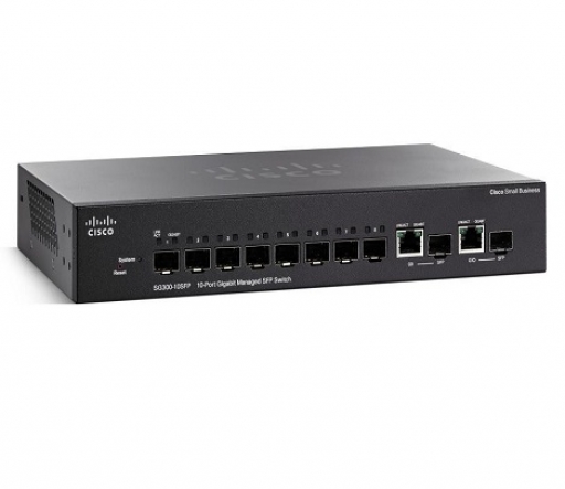 CISCO SG300-10SFP-K9-EU SG 300-10 10-port 8+SFP L3 Gigabit Managed SFP Switch