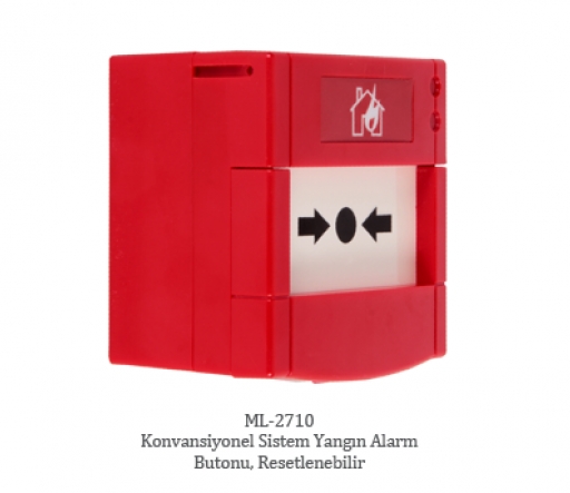 ML-2710   Yangın alarm butonu, resetlenebilir
