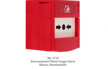 ML-2710   Yangın alarm butonu, resetlenebilir